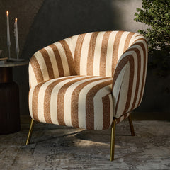 Cherry Stripped Armchair