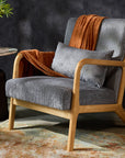 Crosshair Arm Chair - Grey