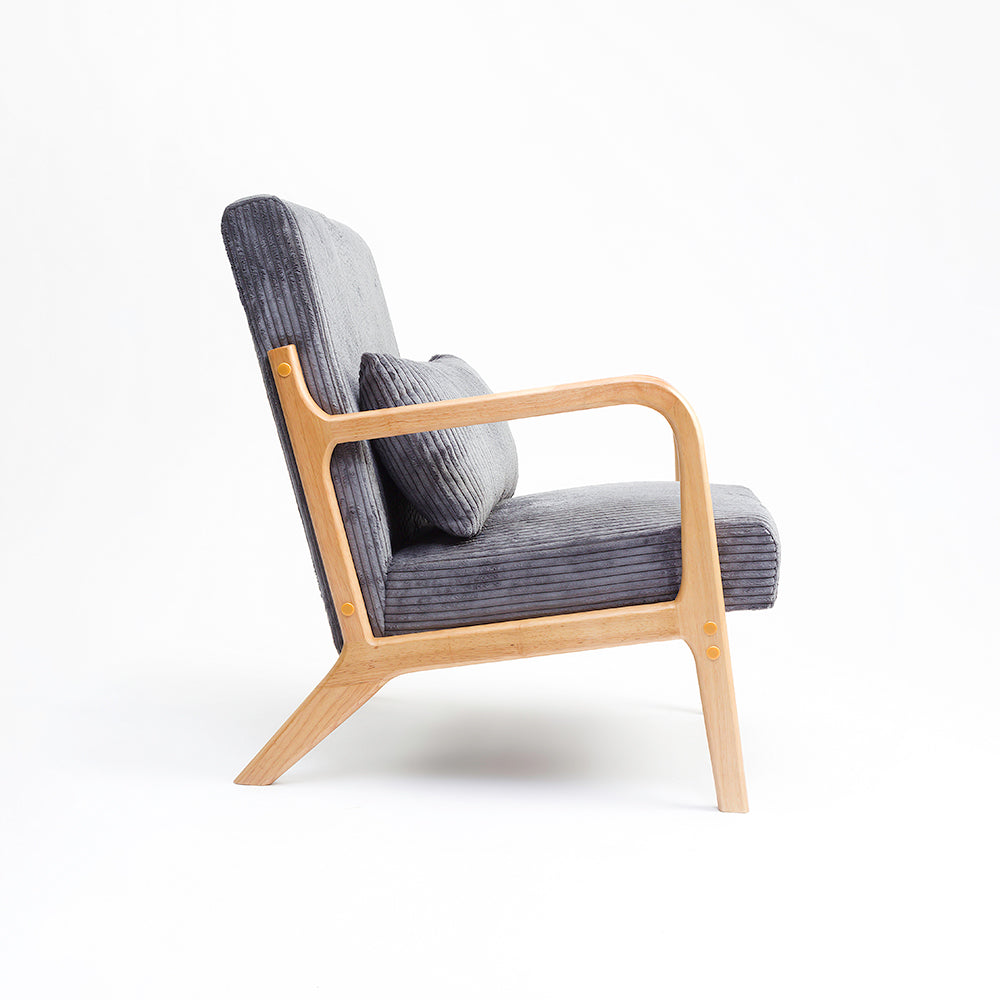 Crosshair Arm Chair - Grey
