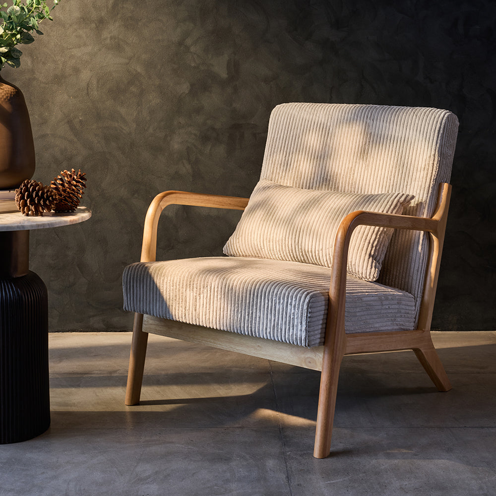 Crosshair Arm Chair - White