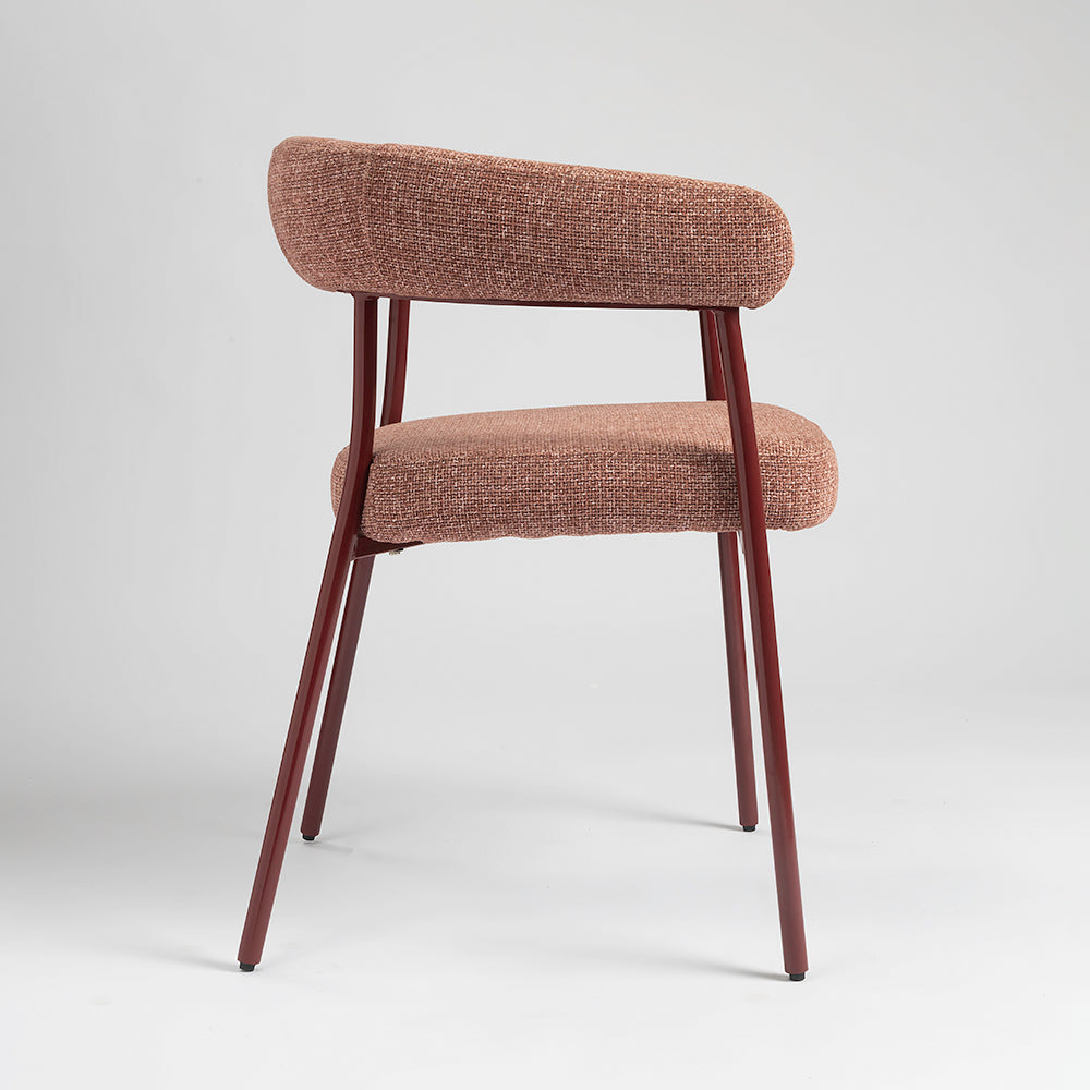Amber Dining Chair - Light Maroon