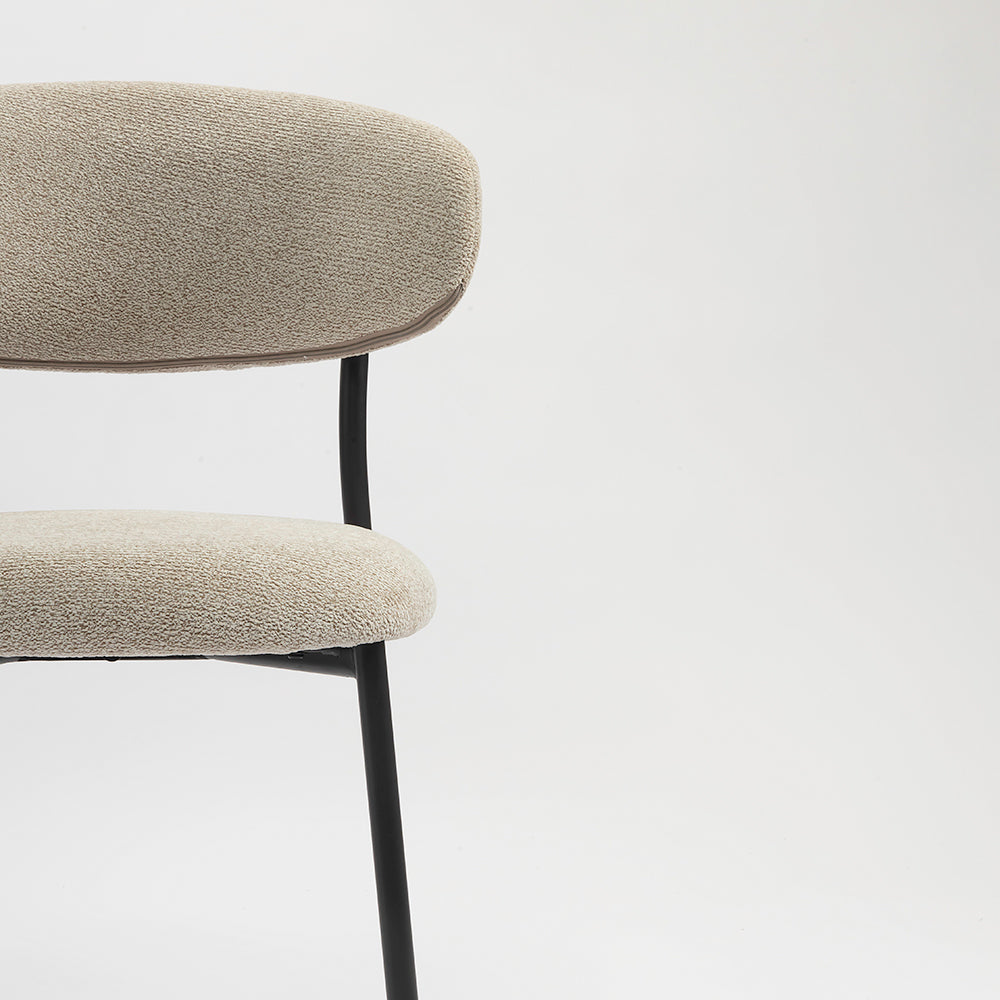 Moonlit Mesh Dining Chair - Off White