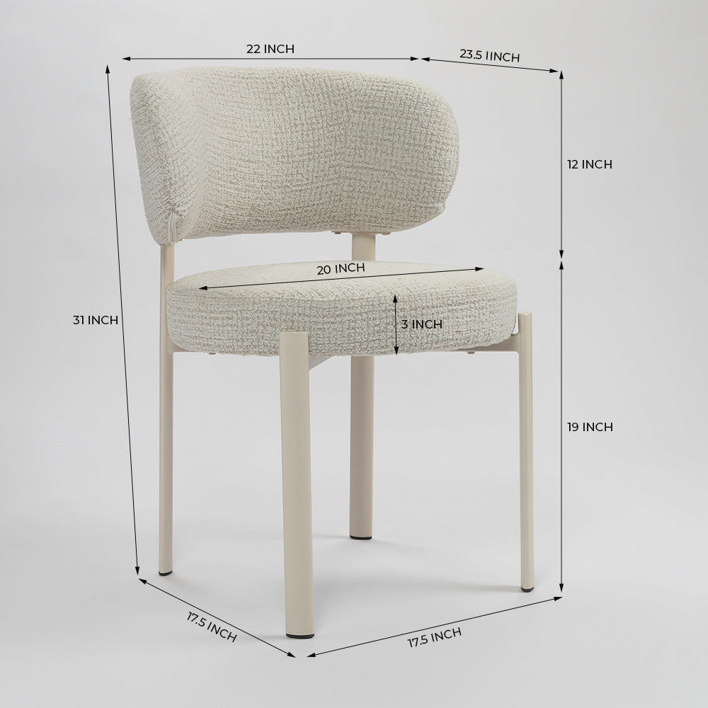 Snowflake Dining Chair - Beige