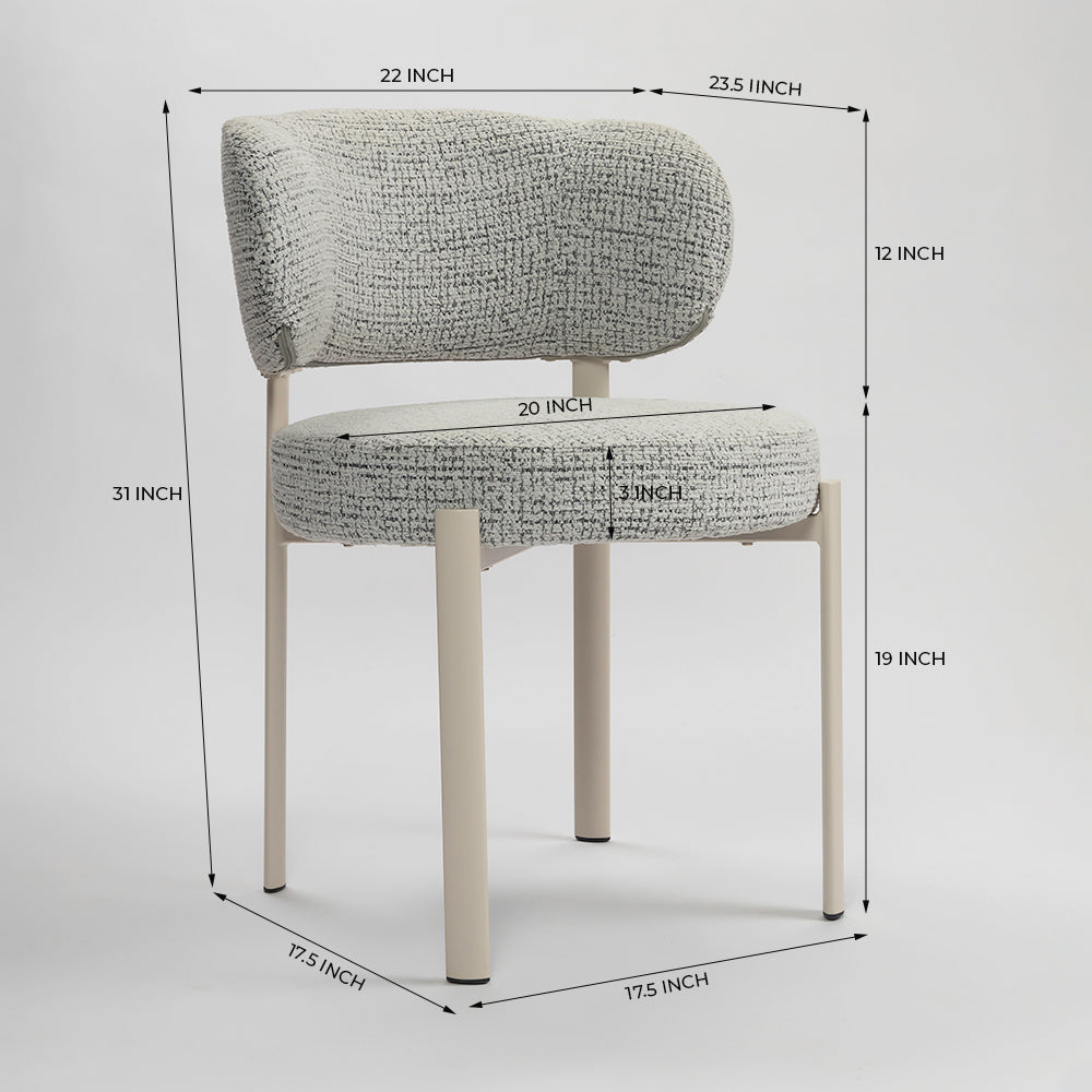 Snowflake Dining Chair - Grey