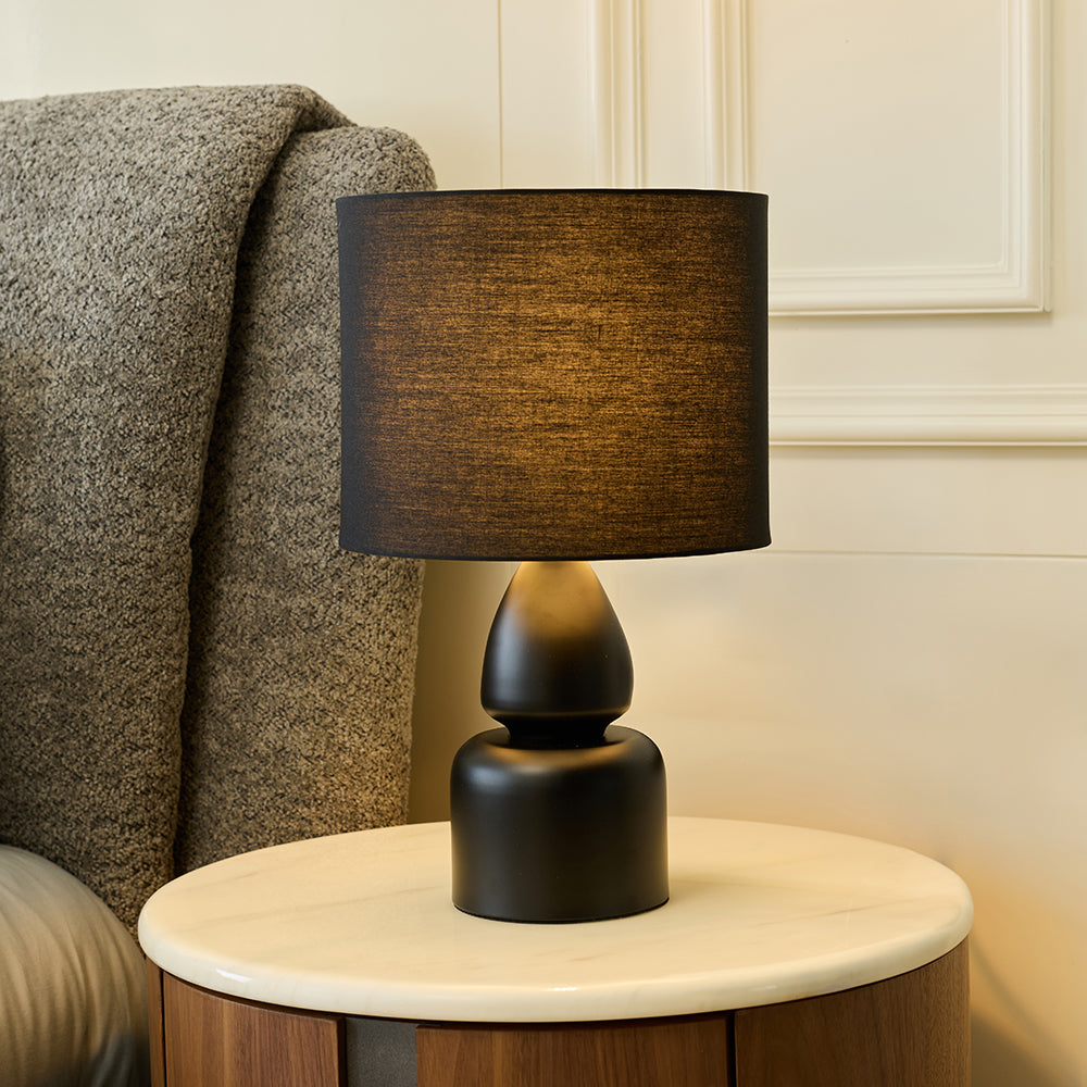 Noir Forge Table Lamp - Black
