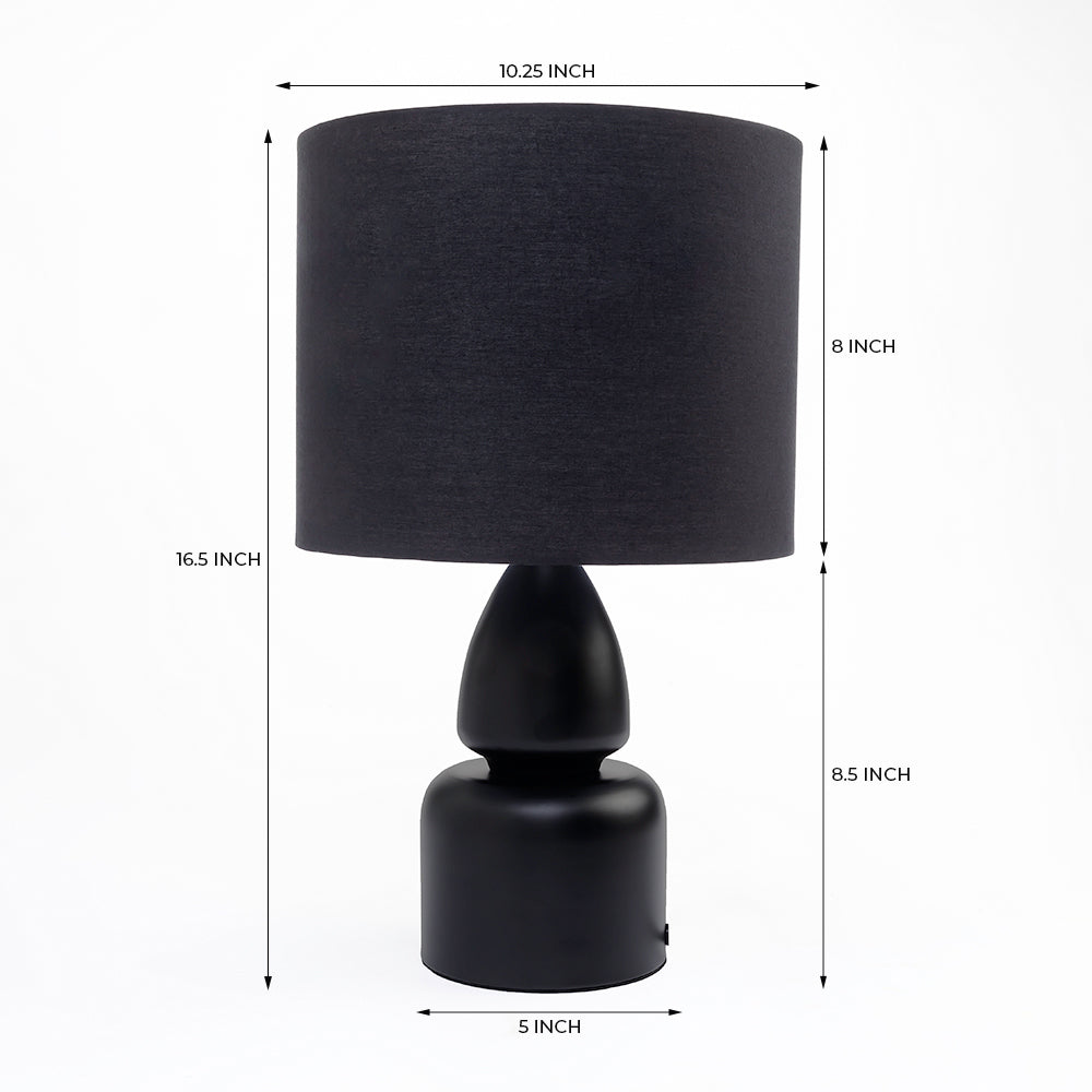 Noir Forge Table Lamp - Black