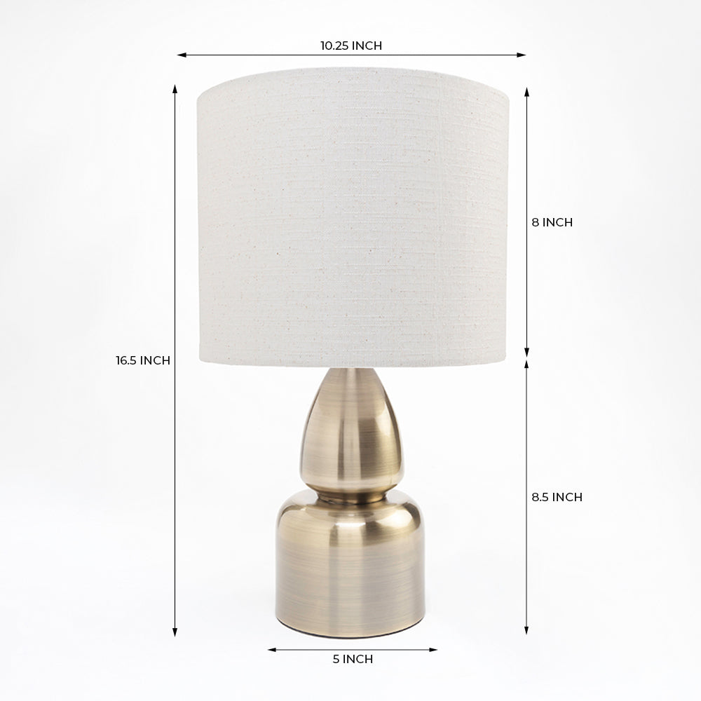 Noir Forge Table Lamp - Nickel