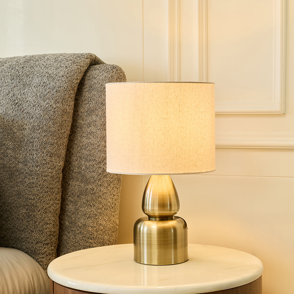 Noir Forge Table Lamp - Nickel