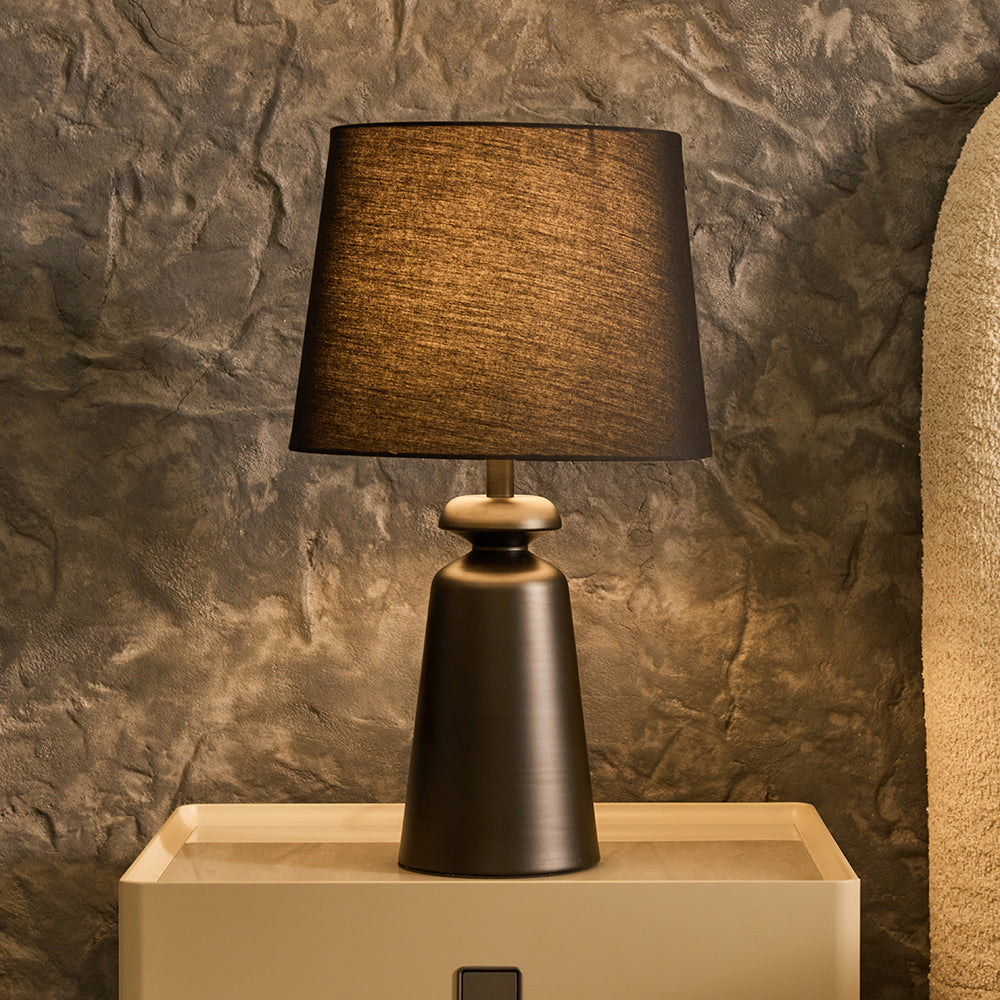 Charcoal Table Lamp - Black