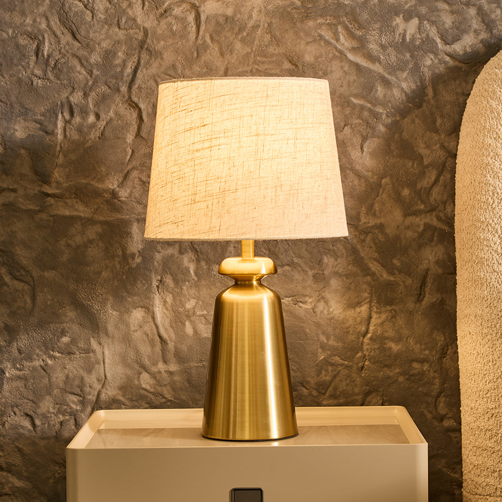 Charcoal Table Lamp - Brass