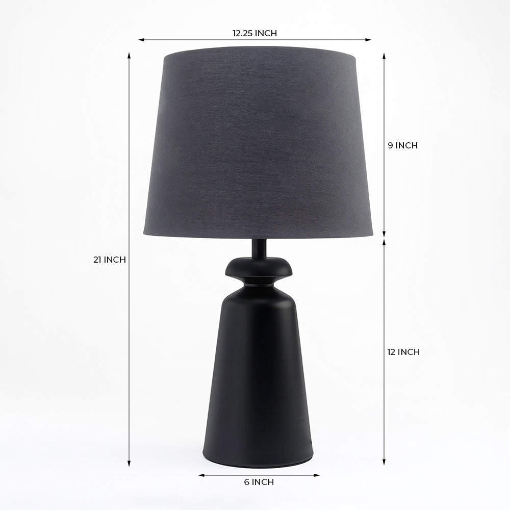 Charcoal Table Lamp - Black