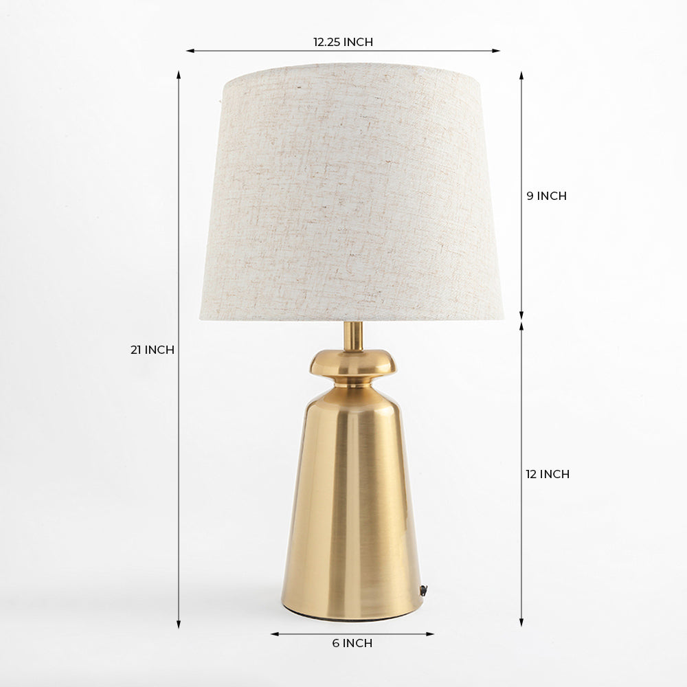 Charcoal Table Lamp - Brass