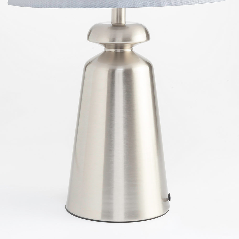 Charcoal Table Lamp - Nickel