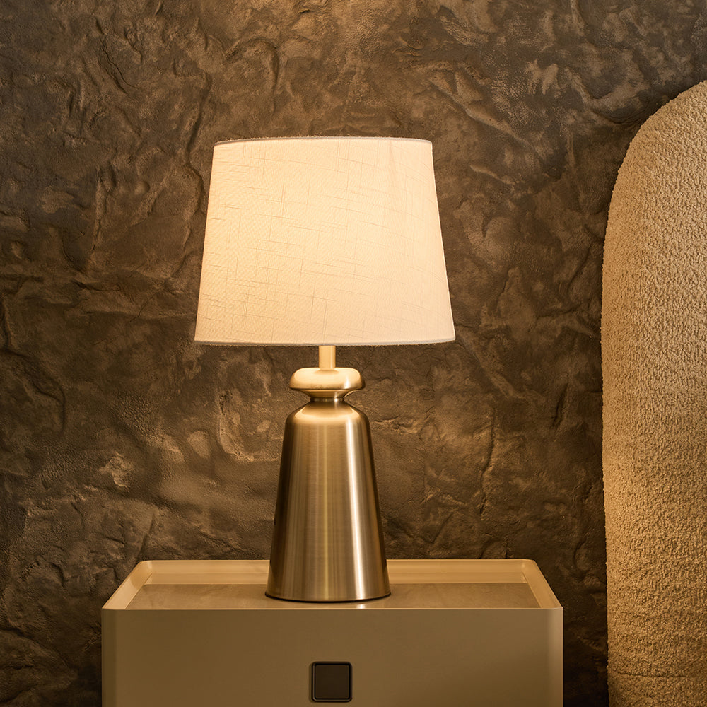 Charcoal Table Lamp - Nickel