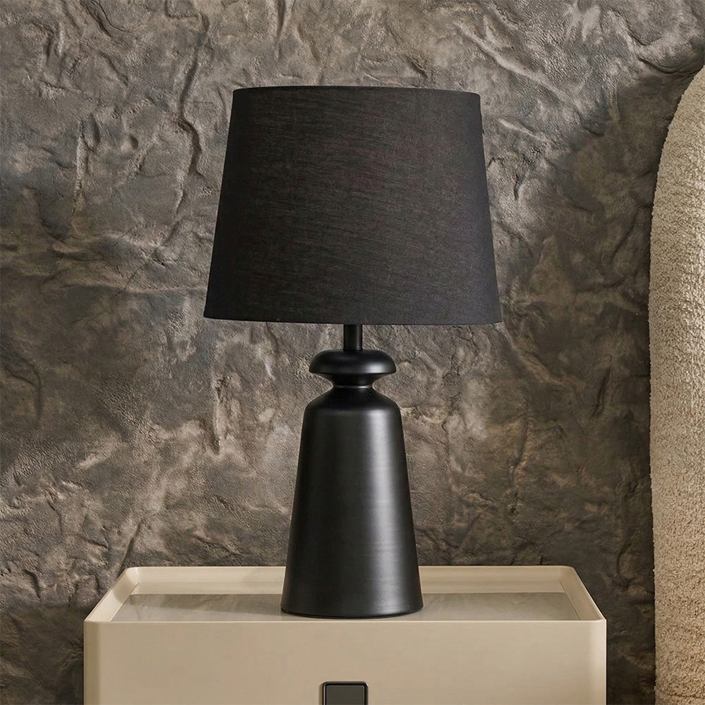 Charcoal Table Lamp - Black