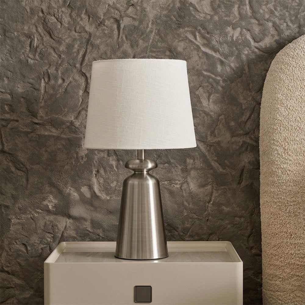 Charcoal Table Lamp - Nickel