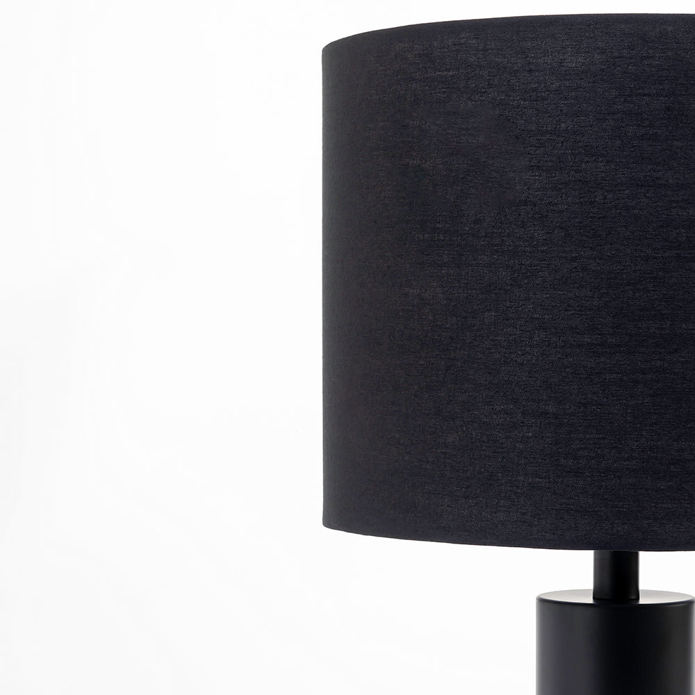 Dark Gleam Table Lamp - Black