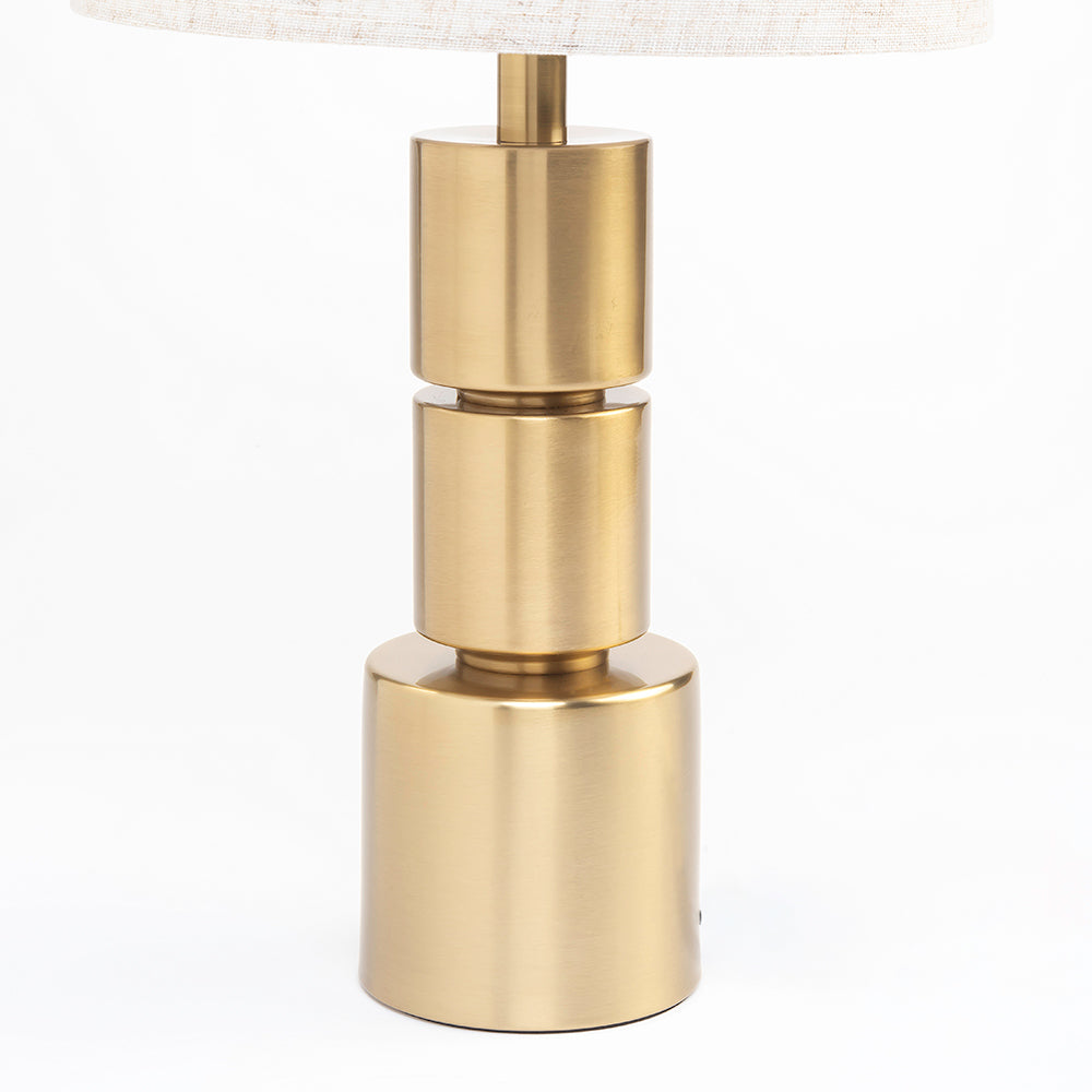 Dark Gleam Table Lamp - Brass
