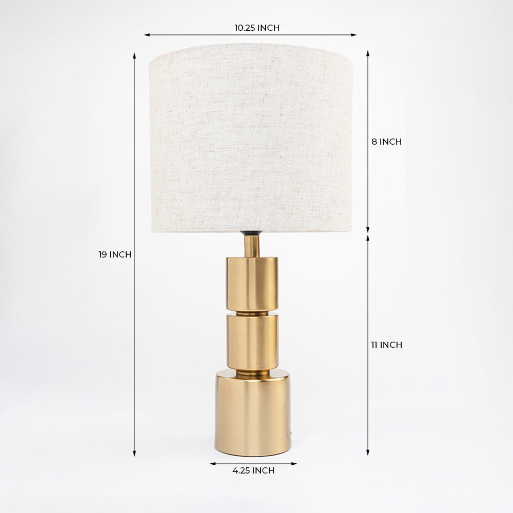 Dark Gleam Table Lamp - Brass