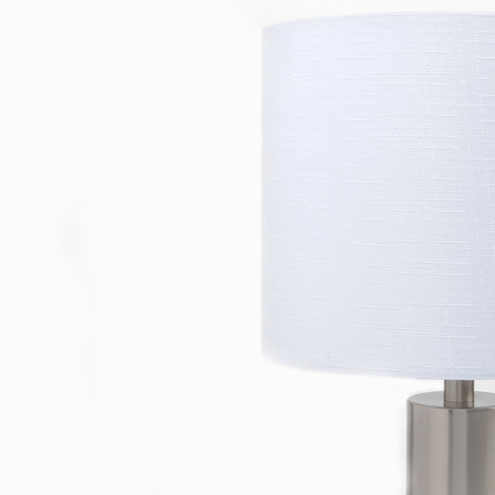 Dark Gleam Table Lamp - Nickel