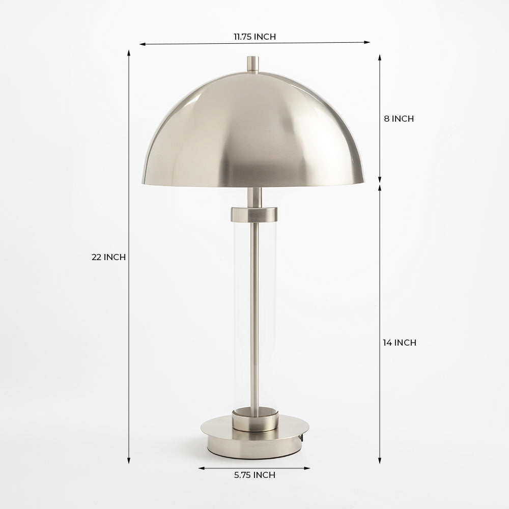 Glimmer Table Lamp - Nickel