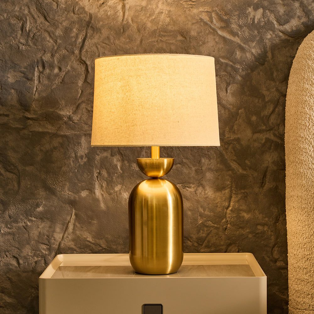 Dove Glimmer Table Lamp - Brass