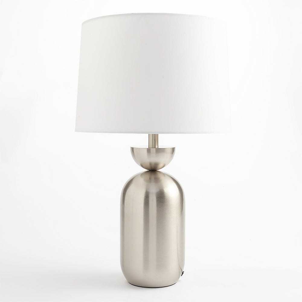 Dove Glimmer Table Lamp - Nickel