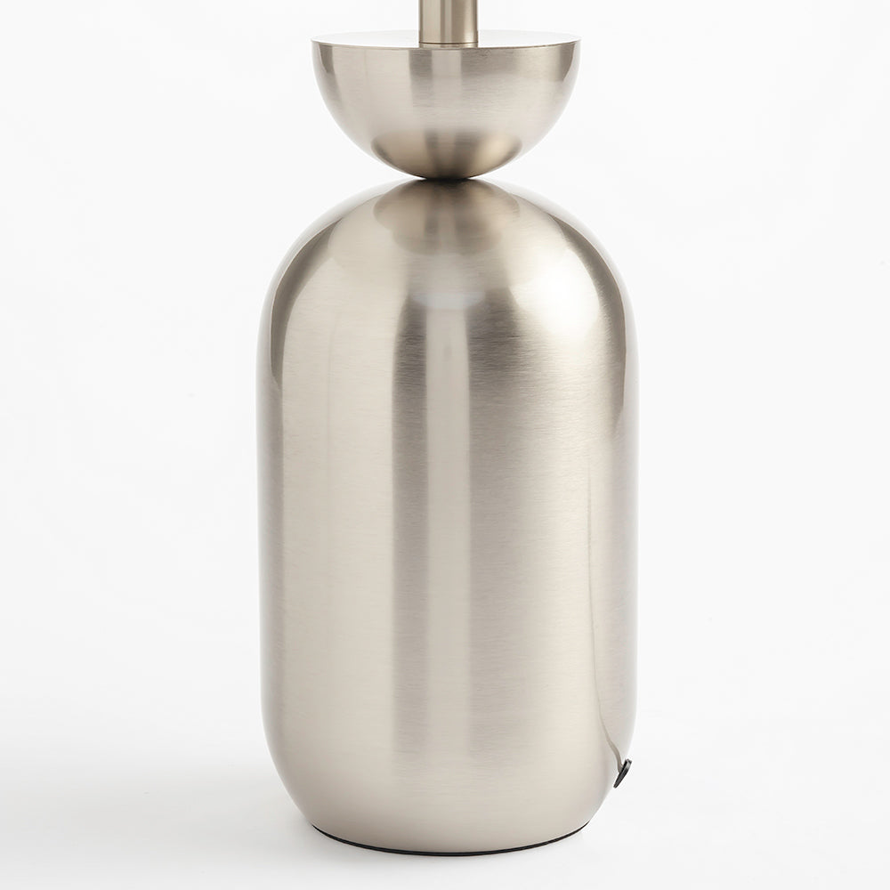 Dove Glimmer Table Lamp - Nickel
