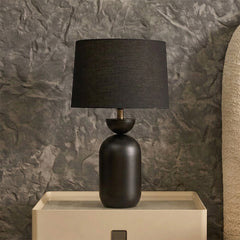 Dove Glimmer Table Lamp - Black