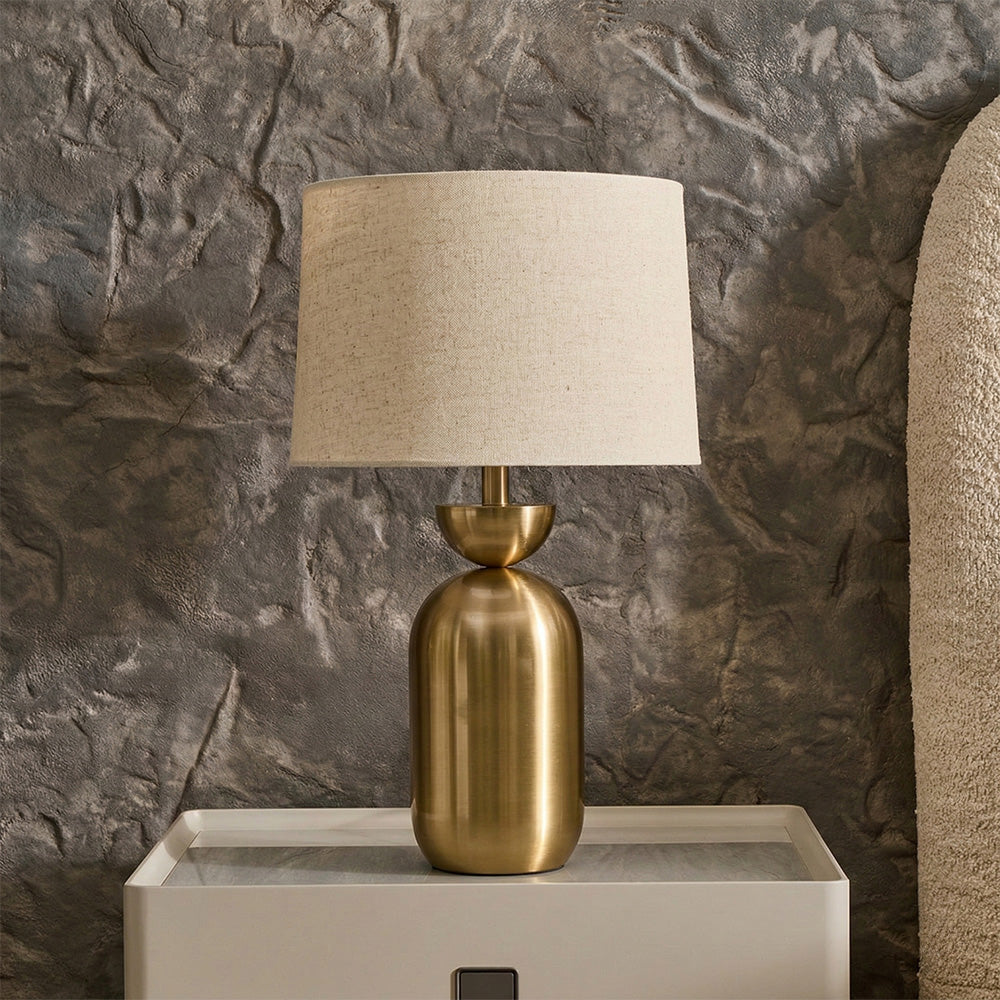 Dove Glimmer Table Lamp - Brass