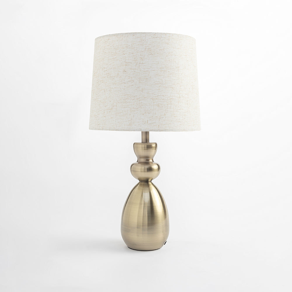 Winter White Table Lamp - Brass