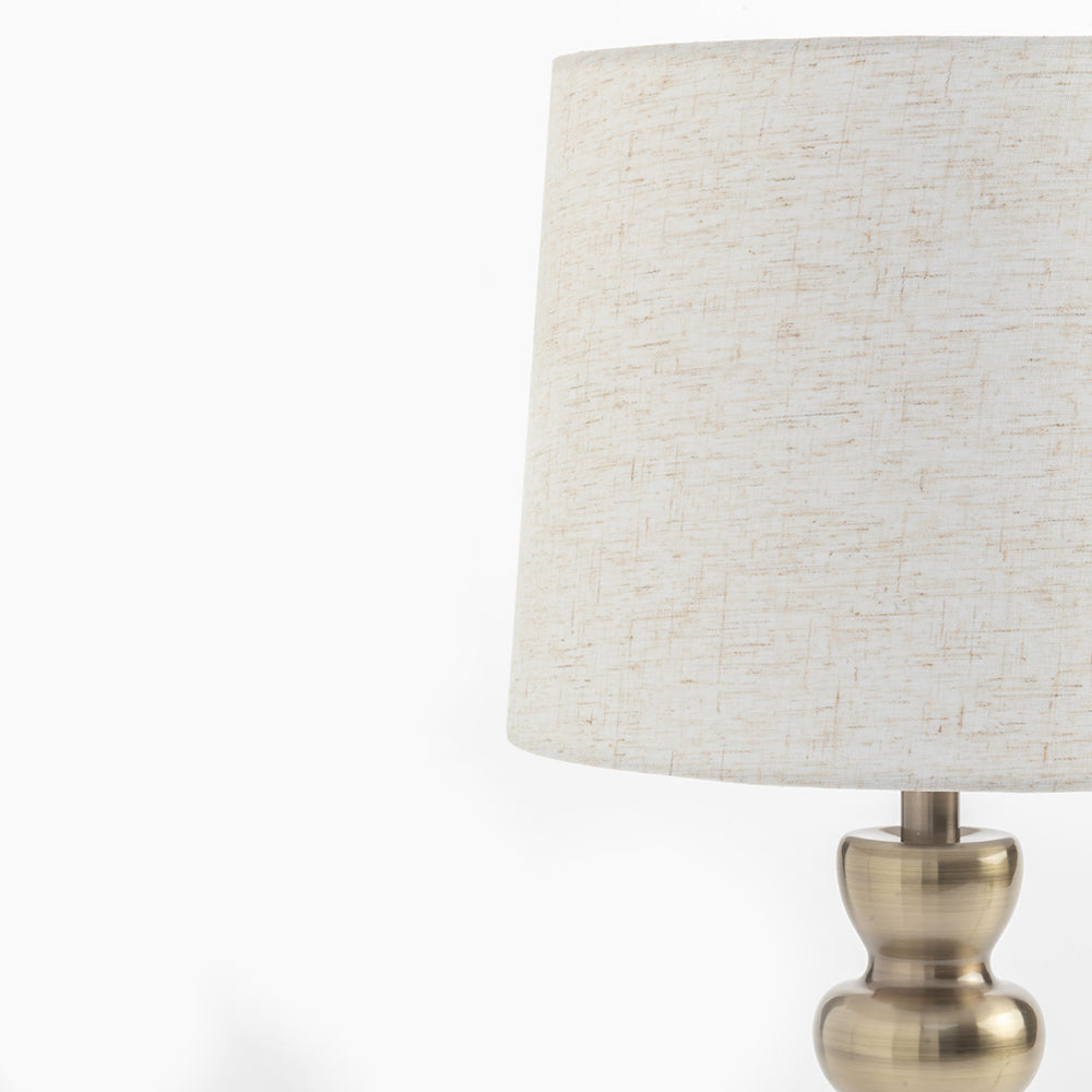 Winter White Table Lamp - Brass
