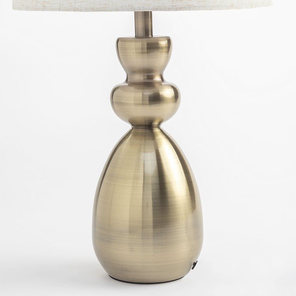Winter White Table Lamp - Brass