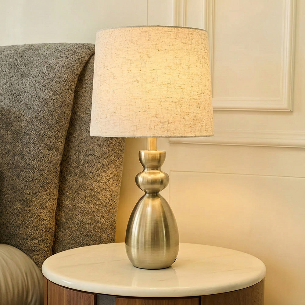 Winter White Table Lamp - Brass