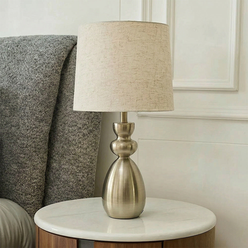 Winter White Table Lamp - Brass