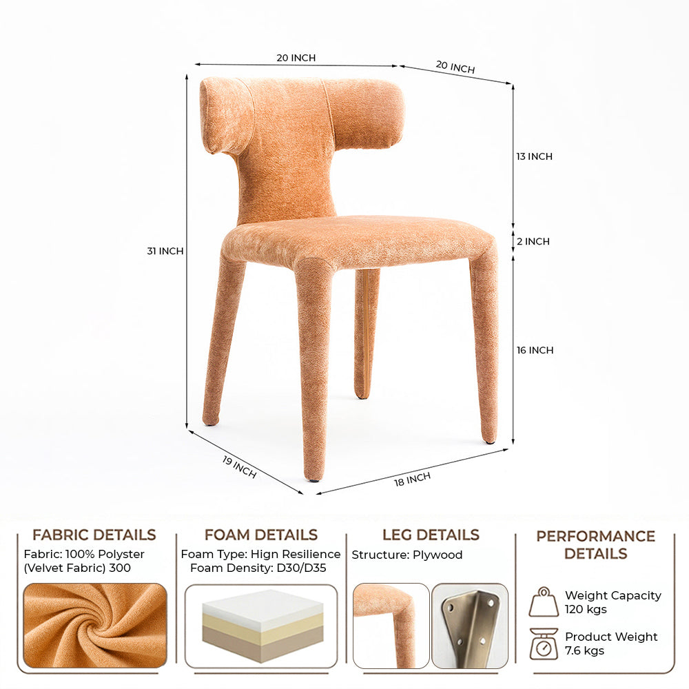 Driftwood Dining Chair - Camel
