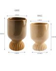 Sable Ceramic Round Vase