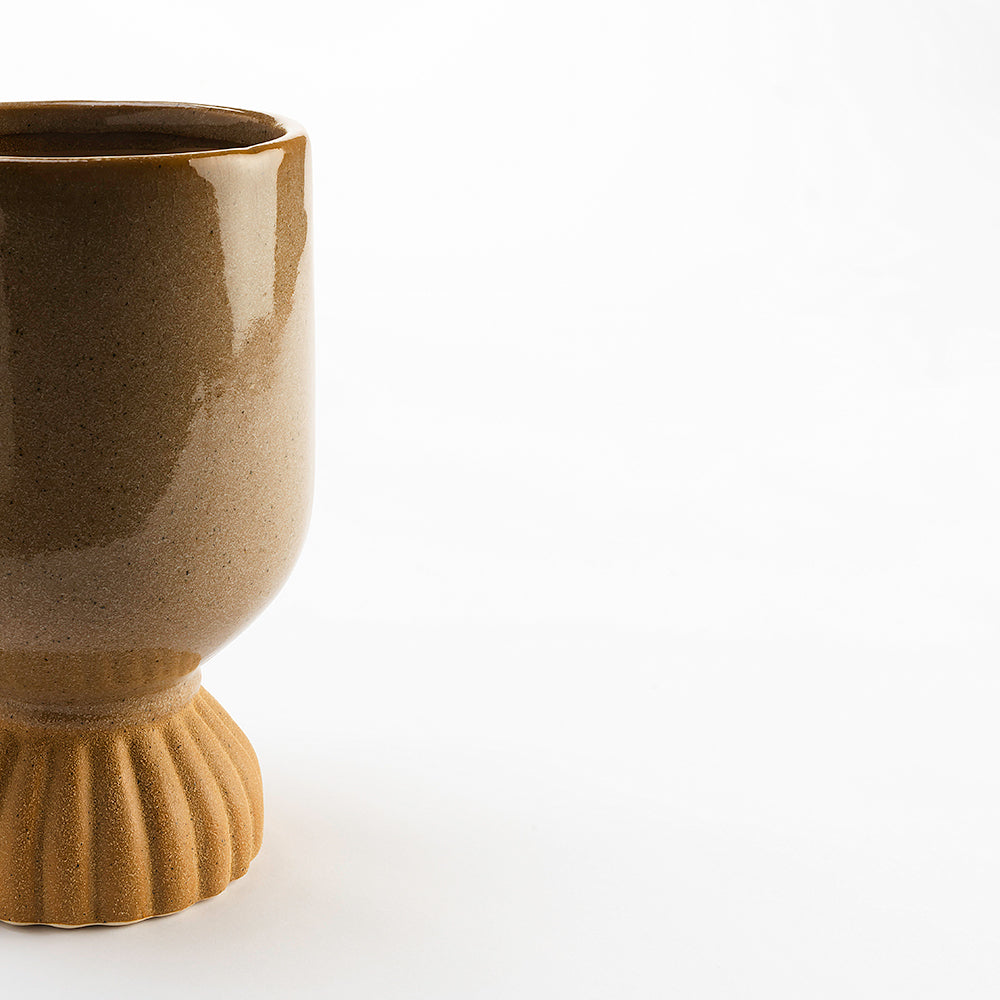 Sable Ceramic Round Vase - Large