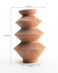 Cream Stone Vase