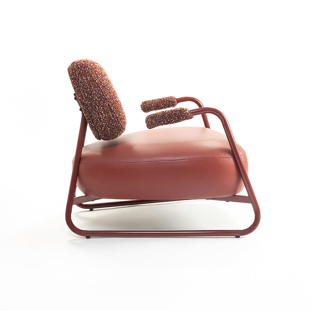 Red Rustic Armchair