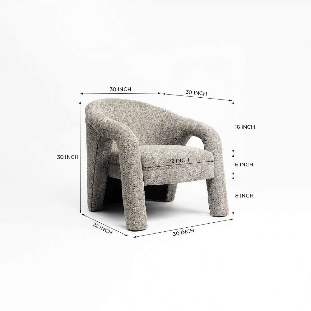 Elegant Upholstered Lounge Chair
