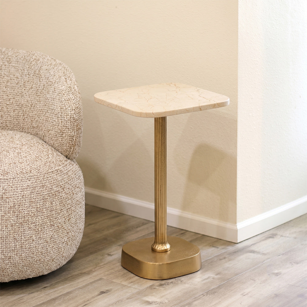 Parapente Squre Marbel Accent Table
