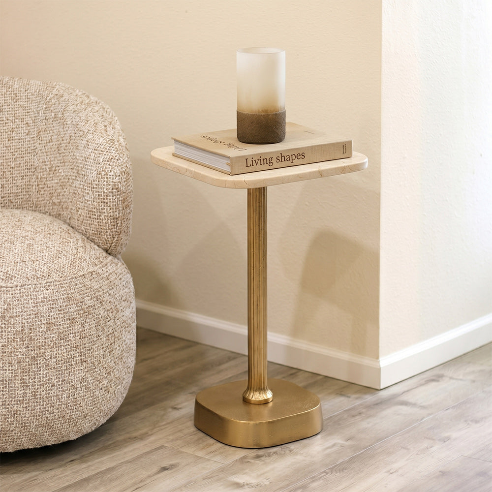Parapente Squre Marbel Accent Table