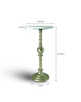Snowflake Marble Side Table with Aluminium