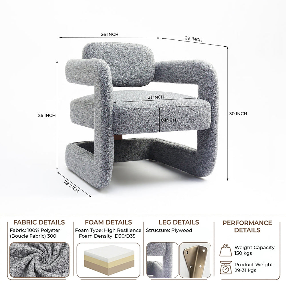 Melora Dining Chair - Anthracite