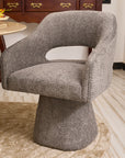 Velia Cotton Dining Chair - Grey