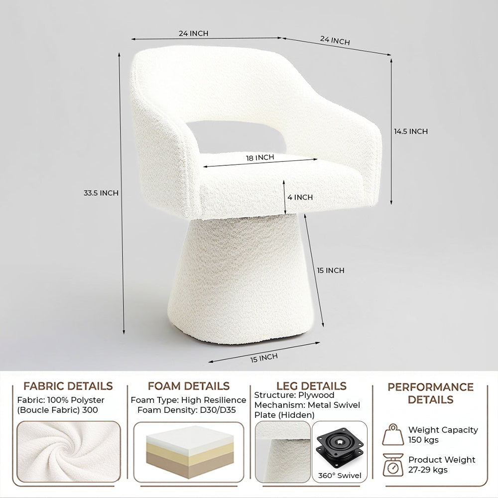 Velia Dining Chair - White