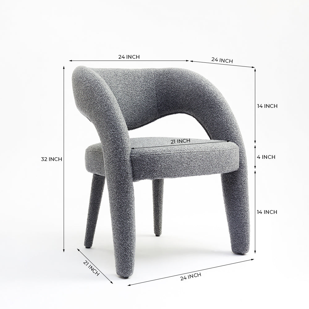 Arlia Dining Chair - Anthracite