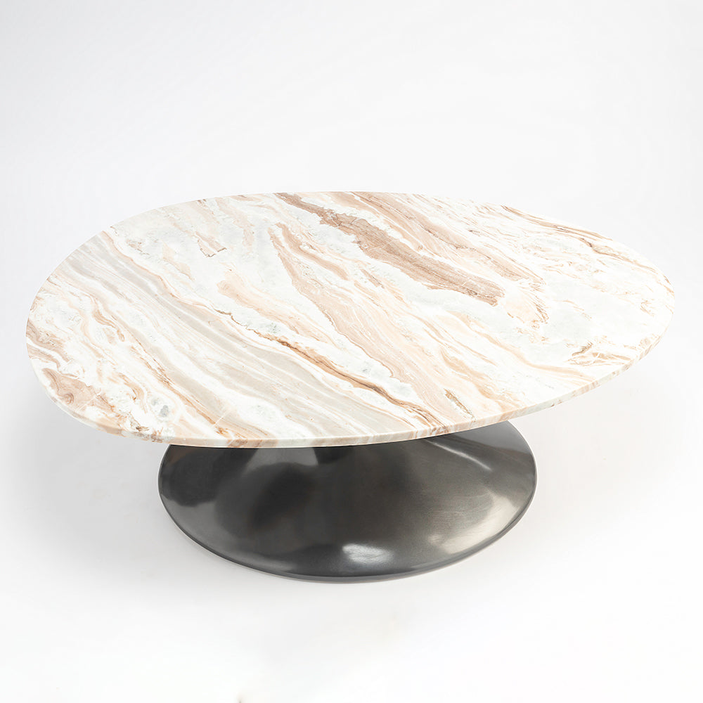 Abedelazar Marbel Coffee Table - Brown