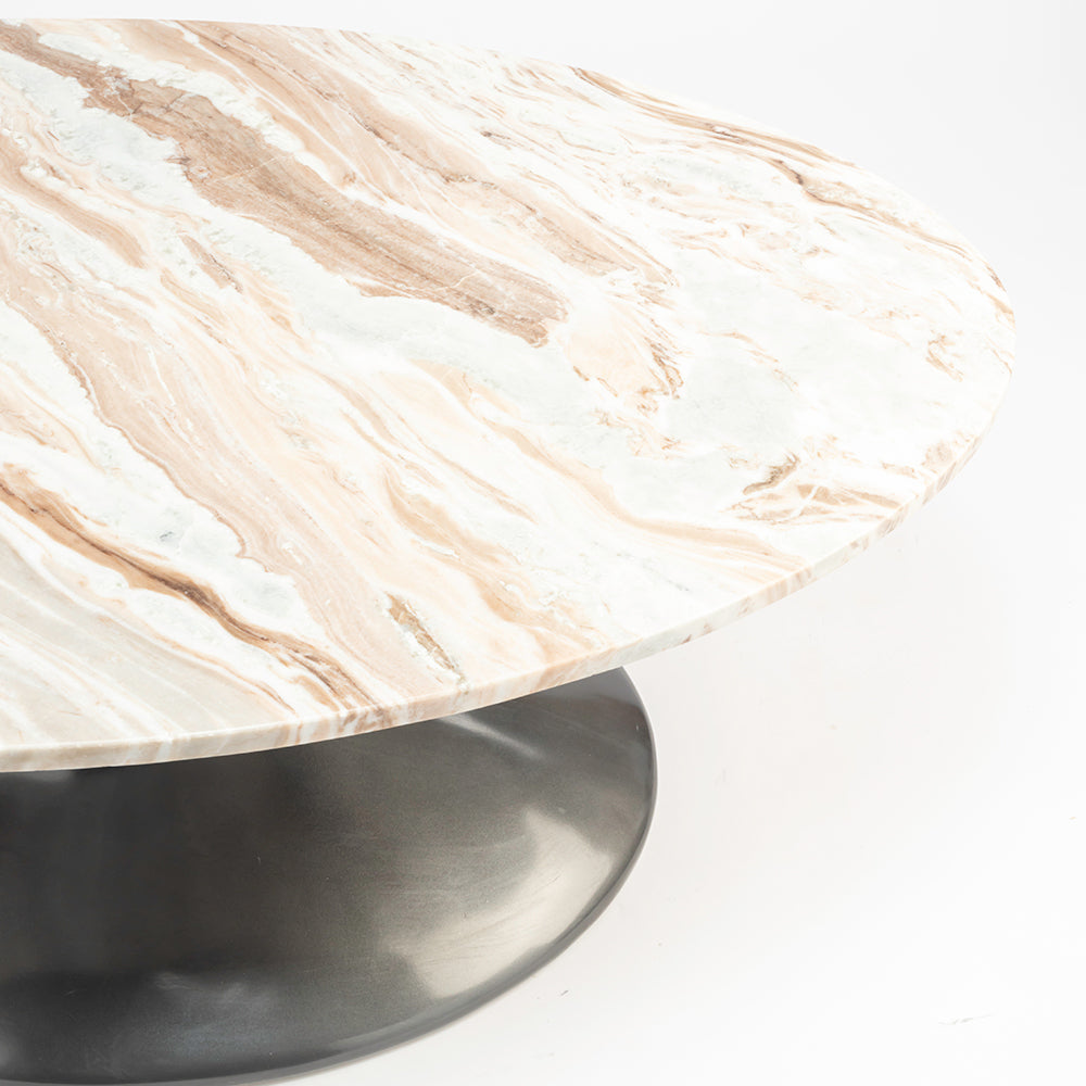 Abedelazar Marbel Coffee Table - Brown